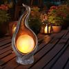 3er Set LED Gartenleuchte, Silber, Gold, Kugel, H 26,5 cm Bild 2