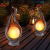 3er Set LED Gartenleuchte, Silber, Gold, Kugel, H 26,5 cm Bild 5
