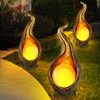 3er Set LED Gartenleuchte, Silber, Gold, Kugel, H 26,5 cm Bild 3