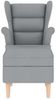 vidaXL Sessel mit Fußhocker Hellgrau Stoff 3307989 Bild 4