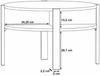 Couchtisch TOBAGO rund Ø 75 cm Taupe, von Forte Bild 4