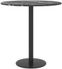 vidaXL Tischplatte Schwarz Ø40x0,8 cm Hartglas in Marmoroptik 322262 Bild 3