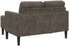 vidaXL 2er-Sofa mit Chaiselongue L-Form Dunkelgrau 125 cm Kunstleder 4107090 Bild 5