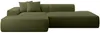 Vente-unique - ERYNEL Sofa SamtStoff Grün - B 156 cm x H 70 cm x L 305 cm Bild 3