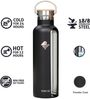 RAIKOU Isolierflasche Edelstahl Trinkflasche Vakuumisolierte Wasserflasche Thermoflasche, bis zu 12H heiß / 24H kalt,mit 2 Deckel,350ml/500ml/750ml/1000ml Bild 4