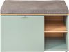 Stella Trading BARI Schuhbank in Schilfgrün, Artisan Eiche Optik FSC-Zertifiziert - Moderne Sitzbank mit Stauraum für Ihren Flur - 78 x 50 x 38 cm (B/H/T) Bild 3