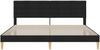 vidaXL Bettrahmen mit Kopfteil Schwarz 180 x 200 cm Stoff 42027811 Bild 4