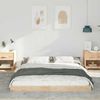 vidaXL Bettrahmen Braun 160 x 220 cm Massives Kiefernholz 873376 Bild 3