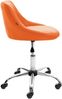 Arbeitshocker AARHUS - 47x49x71cm, Kunstleder, Orange | Arbeitsstuhl Drehhocker Rollhocker Bürohocker Bild 4