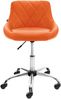 Arbeitshocker AARHUS - 47x49x71cm, Kunstleder, Orange | Arbeitsstuhl Drehhocker Rollhocker Bürohocker Bild 3