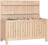 vidaXL Gartentruhe 115x49x60 cm Massivholz Kiefer 823836 Bild 4