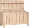 vidaXL Gartentruhe 115x49x60 cm Massivholz Kiefer 823836 Bild 2