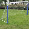 LVHOM Fußballtor 244x152 cm, klappbares Trainingstor aus Stahl, Jugendfußballtor mit Bodenankern für Garten, Weiß & Blau Bild 2