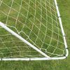 LVHOM Fußballtor 244x152 cm, klappbares Trainingstor aus Stahl, Jugendfußballtor mit Bodenankern für Garten, Weiß & Blau Bild 4