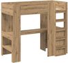 vidaXL Etagenbettgestell mit Schreibtisch Artisan-Eiche 100 x 200 cm 3410466 Bild 4
