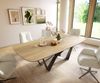 Esstisch Edge Boot 240x120 cm Keramik Laminam® Sabbia Eichefarbig Spider Flachstahl Edelstahl Graphit Bild 2