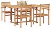 vidaXL Garten Essgruppe 5 pcs Natur Massivholz Akazie 3375774 Bild 3