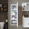 Roomart ADA Badmöbel – nur Seitenschrank - H 110 x B 30 x T 35 cm • Weiß Bild 4