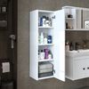 Roomart ADA Badmöbel – nur Seitenschrank - H 110 x B 30 x T 35 cm • Weiß Bild 2