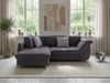 Ecksofa Schlafcouch L-Garnitur Bettkasten Ottomane links Mikrofaser Anthrazit Bild 2