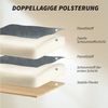 HOMCOM Schreibtischstuhl Bürostuhl mit Lendenwirbelstütze, Armlehne, Fußstütze (Höhenverstellbarer Drehstuhl, 1 St), 80 x 80 x 106-114 cm Dunkelgrau Bild 3