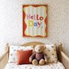 Poster Kinderzimmer · Hello Day Schriftzug · Fröhliches Spruchposter in bunten Farben · Gute-Laune-Deko für Kinder · Dekoprint ohne Rahmen - 10x15 cm Bild 5