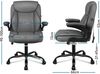 ALFORDSON Ergonomischer Massage Bürostuhl Mid Back Klappbare Armlehne Sgs Gaming Bild 2