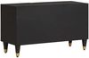 vidaXL TV-Schränk mit Regal Schwarz 80 x 33 x 46 cm Massivholz Mango 4018823 Bild 5