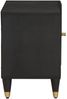 vidaXL TV-Schränk mit Regal Schwarz 80 x 33 x 46 cm Massivholz Mango 4018823 Bild 4