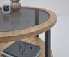 Couchtisch >Lars< in Artisan Eiche Dekor, schwarz - 45x80 (HxD) Bild 3