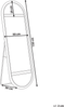 Standspiegel BARGES 150 cm Rattan Naturfarben Bild 2
