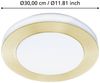 Eglo 900369 Deckenleuchte LED CARPI messing-gebürstet, Kunststoff weiss LED 3X3,6W 3000K Ø30cm Bild 1