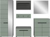 Garderobenkombination inkl. Sitzkissen (B/H/T: 255x190x37 cm) in Smoke Green Nachbildung Bild 2