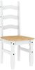 vidaXL Essstühle 2 Stk. Corona Weiß 42x47x107 cm Massivholz Kiefer 4005725 Bild 5
