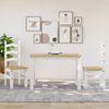 vidaXL Essstühle 2 Stk. Corona Weiß 42x47x107 cm Massivholz Kiefer 4005725 Bild 3