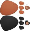 ABC Untersetzer-Set, schwarz, Kunststoff / Glas, 3.6 x 44 x 36 cm Bild 2
