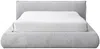 Vente-unique - MIRSIO Bett Stoff Grau - B 244,5 cm x H 81 cm x L 216 cm Bild 4