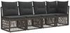 vidaXL Gartensofa-set 9 pcs Grau Poly-Rattan 3434321 Bild 3