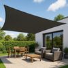 Sonnensegel 3 m x 2 m Dunkelgrau rechteckig Capri wasserabweisend Bild 2