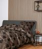 Janine J.D. Mako-Satin Bettwäsche 155x220 Rauten Dreieck braun schwarz 87098-07 Bild 2