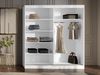 Kleiderschrank Mezzinto 200 (Farbe: Cashmere / Cashmere + Schwarz) Bild 5
