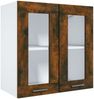 vidaXL Hängeschrank Lyon Glas Räuchereiche 60x31x60 cm Holzwerkstoff 815120 Bild 2