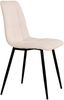 Polsterstuhl >Middelfart< (2er-Set) in Weiss, Stoff - 44x86x55cm (BxHxT) Bild 3