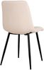 Polsterstuhl >Middelfart< (2er-Set) in Weiss, Stoff - 44x86x55cm (BxHxT) Bild 4