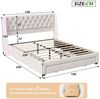 Furnishings Home Polsterbett Stauraumbett Doppelbett LED (Multifunktionsbett, Mehr als 6000 Farben), LED-Beleuchtung mit Seitenflügeln, 3 Schubladen, Samt, 160x200 cm Bild 2