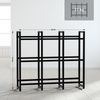 CLP Getränkekistenständer Stack aus Metall freistehend robust stabil,schwarz 116x135x31 cm Bild 2