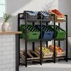 CLP Getränkekistenständer Stack aus Metall freistehend robust stabil,schwarz 116x135x31 cm Bild 3