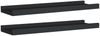 vidaXL Wandregale, 2 Stk., MDF schwarz, 40 x 9 x 3 cm Bild 2