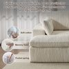 Leawin Sofa Cordsofa 2-Sitzer mit Bettfunktion, modernes Schlafsofa für Wohnzimmer, Weicher Cordbezug, flexible Kombination & ideal für kleine Räume Bild 2