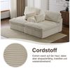 Leawin Sofa Cordsofa 2-Sitzer mit Bettfunktion, modernes Schlafsofa für Wohnzimmer, Weicher Cordbezug, flexible Kombination & ideal für kleine Räume Bild 3
